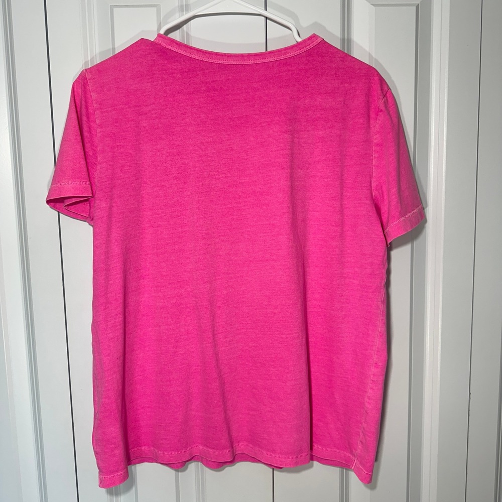 Gap T-Shirt Womens Small Pink Organic Cotton Vintage Soft Short Sleeve Crewneck - Picture 4 of 4